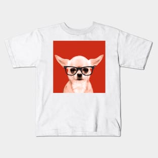 Pop Art Chihuahua in Red Background - Print / Home Decor / Wall Art / Poster / Gift / Birthday / Chihuahua Lover Gift / Animal print Canvas Print Kids T-Shirt